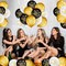 45 Pieces 12-Inch Black, Gold & White Happy Birthday Balloons – Latex Party Decorations for Girls, Boys, Women & Men, Indoor & Outdoor Birthday or Anniversary Celebration (Gold,white)